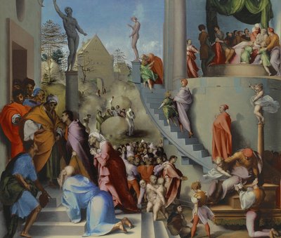 ヨセフとエジプトのジェイコブ、おそらく1518年 作： Jacopo Pontormo