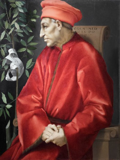 Cosimo vanhin de Medicin muotokuva 作： Jacopo Pontormo