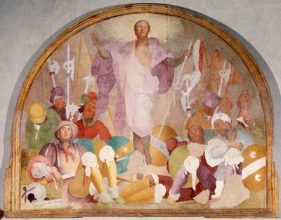 復活-フレスコ画 作： Jacopo Pontormo
