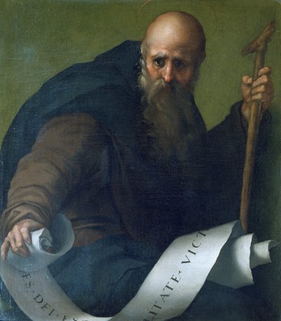 聖アンソニー修道院長（c.251-356）c.1518-19 作： Jacopo Pontormo