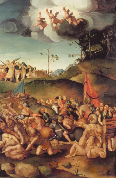 万の殉教、1529-30（パネル） 作： Jacopo Pontormo