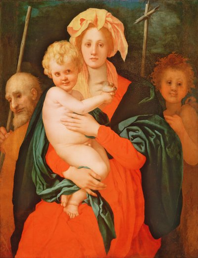 聖ヨセフと洗礼者ヨハネとの聖母子 作： Jacopo Pontormo