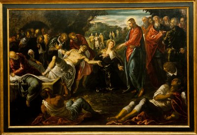 ラザロの復活 作： Jacopo Robusti (studio of) Tintoretto