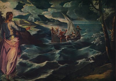 ガリラヤ湖のキリスト、c1575-1580。 作： Jacopo Robusti Tintoretto
