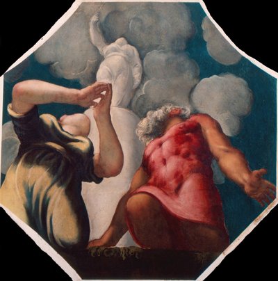 DeucalionとPyrrha 作： Jacopo Robusti Tintoretto