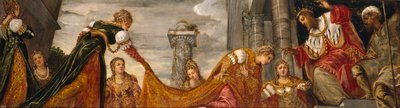 アハシュエロスの前のエステル、1552-55 作： Jacopo Robusti Tintoretto