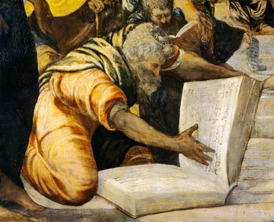 医者の中のイエス 作： Jacopo Robusti Tintoretto