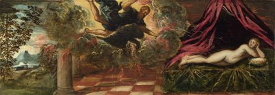 木星とセメレ、1545年頃 作： Jacopo Robusti Tintoretto