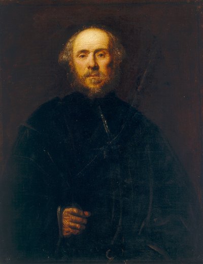 男性のポートレート 作： Jacopo Robusti Tintoretto