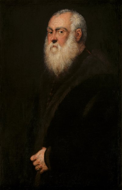 白ひげの男c。 1570 作： Jacopo Robusti Tintoretto