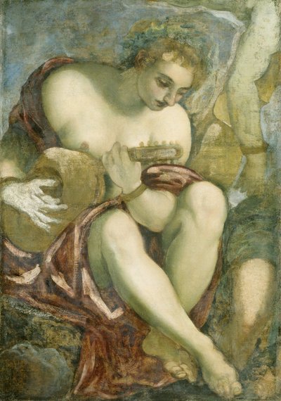 ルートのミューズ、c.1578（キャンバスに油彩） 作： Jacopo Robusti Tintoretto