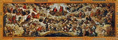 パラダイス...（キャンバスに描かれた絵） 作： Jacopo Robusti Tintoretto