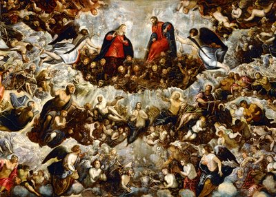 パラダイス...（キャンバスに描かれた絵） 作： Jacopo Robusti Tintoretto