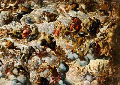パラダイス...（キャンバスに描かれた絵） 作： Jacopo Robusti Tintoretto