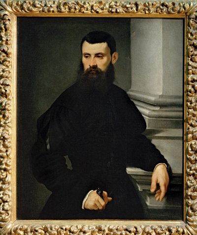 男性の肖像画 - 男性の肖像画... 作： Jacopo Robusti Tintoretto