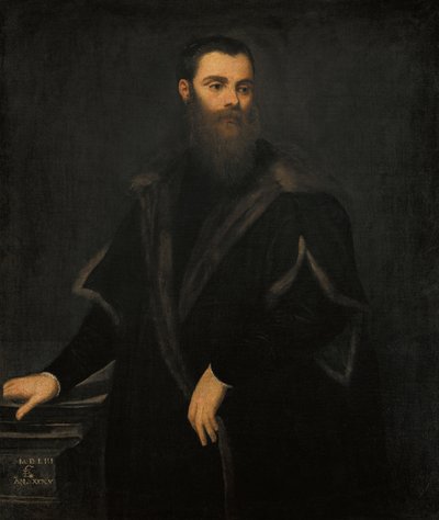 ロレンゾ・ソランゾの肖像1519-1575、1553 作： Jacopo Robusti Tintoretto