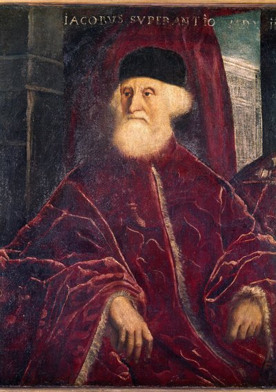 行政長官ヤコポ・ソランツォの肖像（パイアンティング、1550年頃 作： Jacopo Robusti Tintoretto