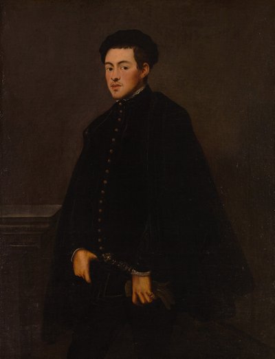 男の肖像、1560年頃 作： Jacopo Robusti Tintoretto
