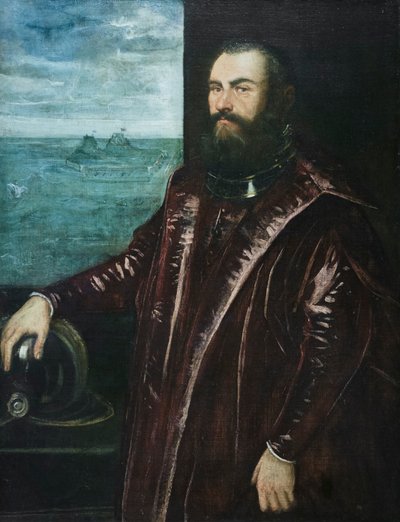 Retrato de um almirante veneziano 作： Jacopo Robusti Tintoretto