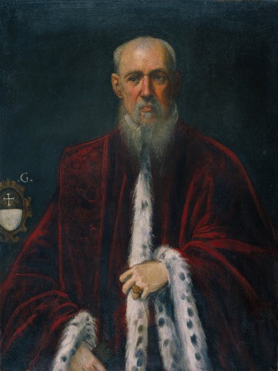 検察官アレッサンドロ・グリッティの肖像 作： Jacopo Robusti Tintoretto