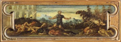 サムソン。 作： Jacopo Robusti Tintoretto