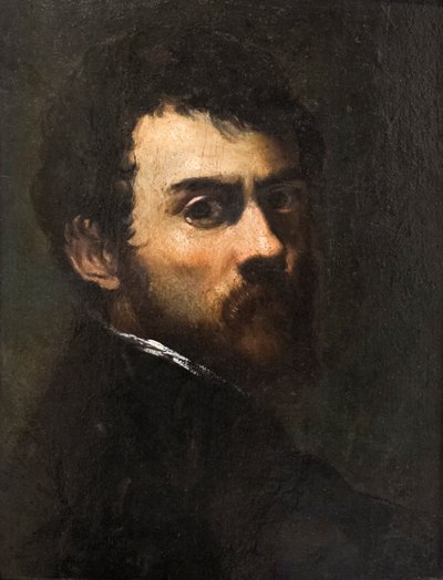 若い頃の自画像 作： Jacopo Robusti Tintoretto