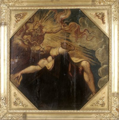 木星によって燃やされたセメレ、1541年頃（2383841も参照） 作： Jacopo Robusti Tintoretto