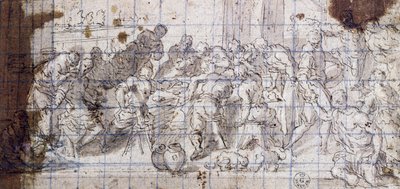 カナでの結婚のための勉強 作： Jacopo Robusti Tintoretto
