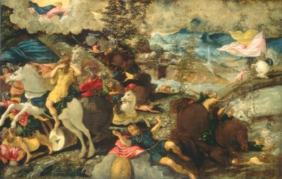 聖パウロの回心、1545年 作： Jacopo Robusti Tintoretto