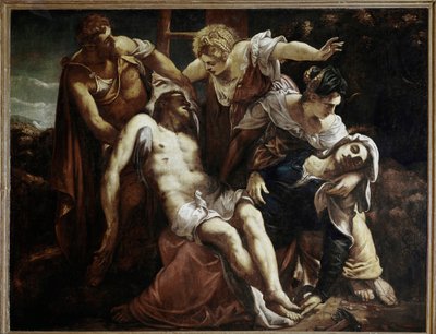 キリストの降架」1559年頃（油彩・キャンバス 作： Jacopo Robusti Tintoretto