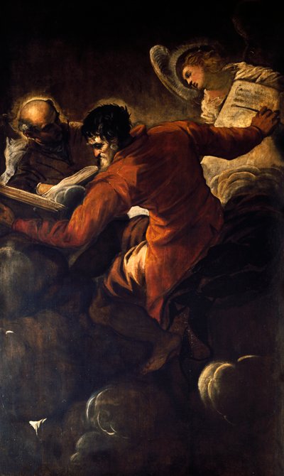 伝道者ルカとマタイ 作： Jacopo Robusti Tintoretto