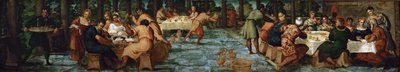 ベルシャザーの饗宴、約1543。 作： Jacopo Robusti Tintoretto