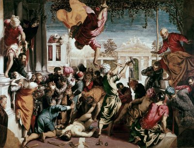 奴隷を解放する聖マルコの奇跡、1548 作： Jacopo Robusti Tintoretto
