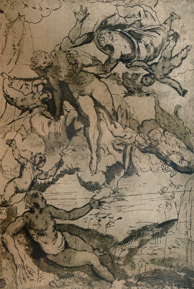 天の川の起源、c1575 1932。 作： Jacopo Robusti Tintoretto