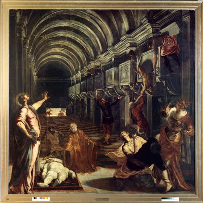 聖マルコの遺体の発見 作： Jacopo Robusti Tintoretto