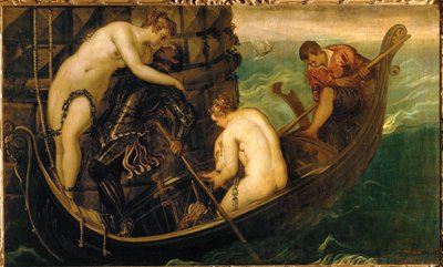 アルシノエ王女の救出 1560年頃 油彩・カンヴァス 作： Jacopo Robusti Tintoretto