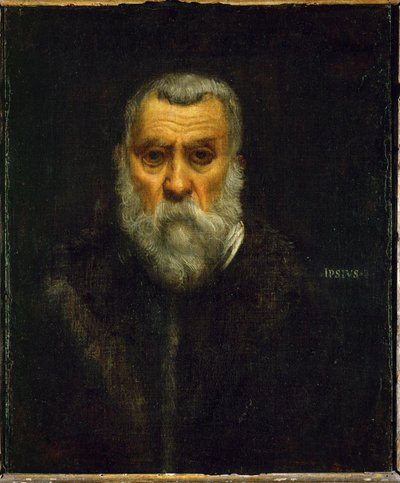 ティントレット、自画像... 作： Jacopo Robusti Tintoretto