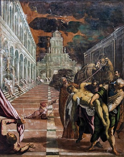 聖マルコの遺体の輸送 作： Jacopo Robusti Tintoretto