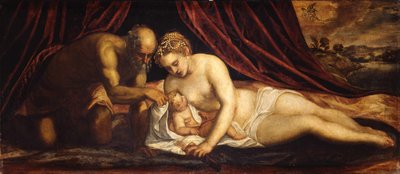 金星、バルカン、キューピッド 作： Jacopo Robusti Tintoretto
