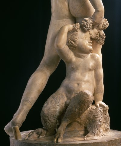 バッカス、下半身の詳細、ヤコポ・サンソヴィーノ（1486-1570）の彫刻（大理石）（79847も参照）。 作： Jacopo Sansovino