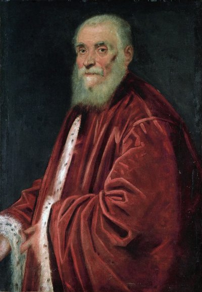 English:元老院議員マルコ・グリマーニ（1583年没）の肖像 作： ヤコポ・ティントレット