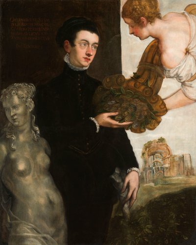 オッターヴィオ・ストラーダの肖像 作： Jacopo Tintoretto