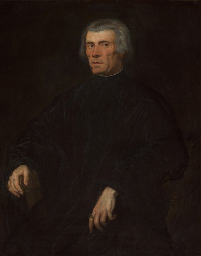 男の肖像、1550年代。 作： Jacopo Robusti Tintoretto