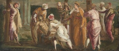 真の十字架を試す聖ヘレン、c。 1545年。 作： Jacopo Tintoretto