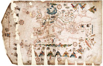 地中海、黒海、北東大西洋 作： Jacopo Vesconte Maggiolo