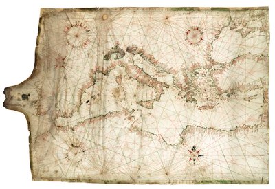 地中海と黒海 1546年 作： Jacopo Vesconte Maggiolo