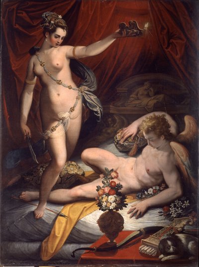 アモールとプシュケ、1589 作： Jacopo Zucchi