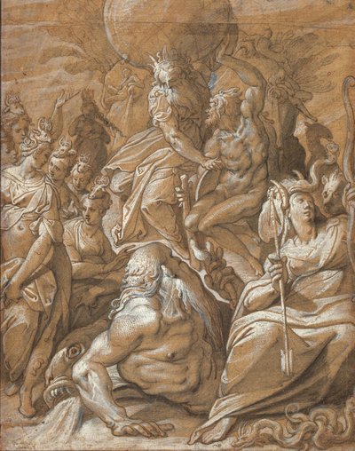 アトラスとヘラクレス 作： Jacopo Zucchi
