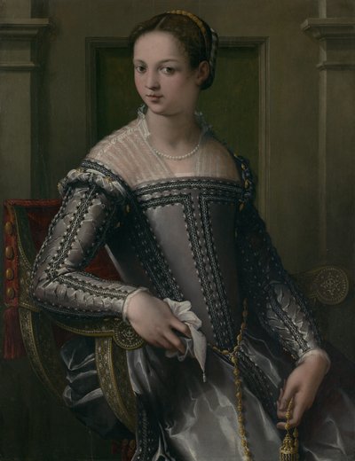 16世紀半ばの女性の肖像画。 作： Jacopo Zucchi