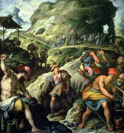 鉱山、1572 作： Jacopo Zucchi